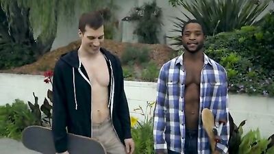 Bareback Black Muscle with Big Cock for White Welcoming Ass