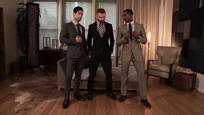 Office Affairs: Bareback Trios with No Condoms and Huge Cocks!