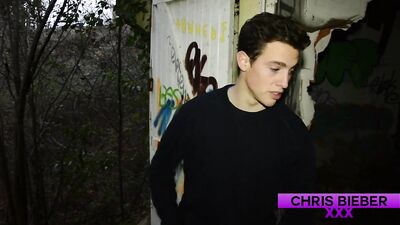Young Chris Bieber Gets Fucked in a Squat by a Hairy Dude