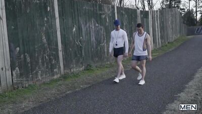 Breaking the Limit with Micky Jr. - An Athletic Trainers Erection Exposed while Massaging his Favorite Pony