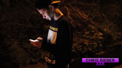 Chris Biebers Roadside Suck and Facial - A Young Driver Gets More Than He Expected