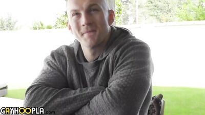 Taming the Wild Blonde: A Muscular Male Gets Frantic with Masturbation