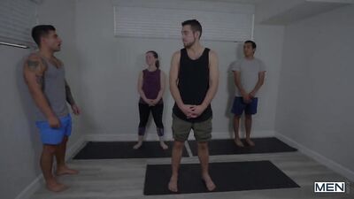 Yoga Instructor Causes Wifes Jealousy in the Studio Cheating Yoga Spouse Gets Caught Up in Passion with Coach