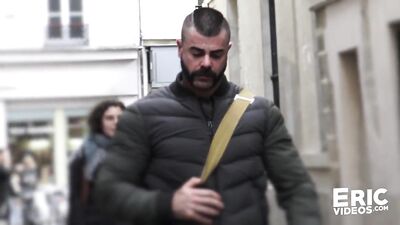 Bear Bar Bareback: French Muscular Men Fuck Without Condoms in Parisian Gay Bar