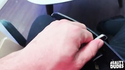 Office Orgy - The Suck-Off with the Receptionist in Front of a Crowded Waiting Room