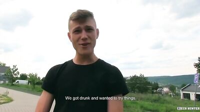 Young Guy Sucks Me Off in the Park - Gay Porn Gigolo, Exhibition and Blowjob Encounter