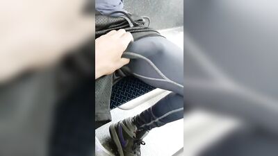 Lean & Mean: A Hot Tight Leggings Suckfest