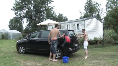 Summer Sodomy in the Car Trunk with John Despe and His Handsome Buddy