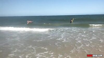 Gay Porn Beach Blowjobs on the Sand - Colby & Mickeys Hot Vacation Romp! [187 characters]