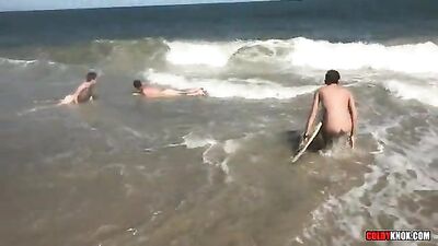 Gay Porn Beach Blowjobs on the Sand - Colby & Mickeys Hot Vacation Romp! [187 characters]