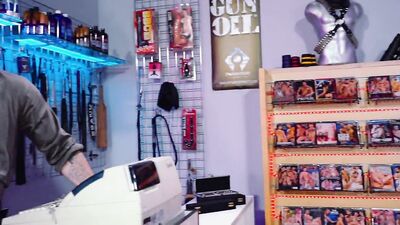 Leather and Leather Fisting at the Sex Shop: Axel Abysse and Teddy Bryce Take on the Ultimate Test of Endurance!