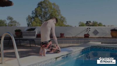 Poolside Blowjob for Saving Him from Drowning