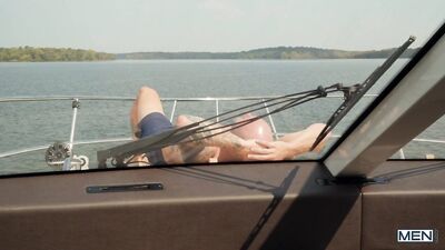 Sailing into Gay Porn Heaven: Skinhead Johnny Rapid Gets Fucked on a Small Boat by Trevor Lasters Big Cock