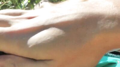 Summer River Masturbation: Fabien Estebans Speedos Get Soaked!