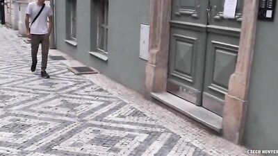 City Garden Sucking: Czech Hunter 468