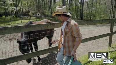 Gloryhole Rodeo: Johnny Rapid and Kaleb Strykers Gay Porn Adventure