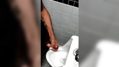 Stallion Strokes in Public Toilets: Rough and Ready!