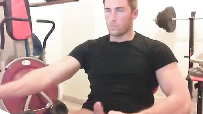 Straight Husband Exhibits His Huge Cock in Cam while Wife is Away - Gregoires Gay Porn Debut