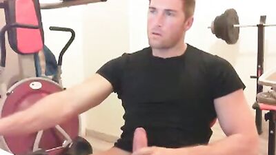 Straight Husband Exhibits His Huge Cock in Cam while Wife is Away - Gregoires Gay Porn Debut