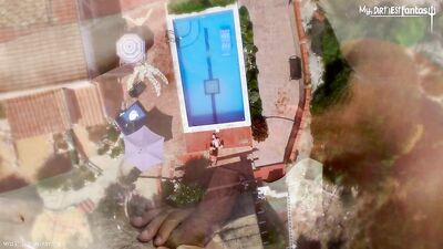 Fist-in-the-Pool Ordeal: Teen Boy d by Gay Porn Star in Public Swimming Pool!