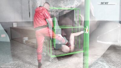 Caged and Dominated by a Lesbian Domme - Master Aarons Submissive Slave