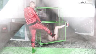 Caged and Dominated by a Lesbian Domme - Master Aarons Submissive Slave