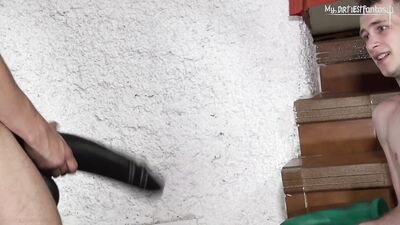 The Big Giant Dildo Stuffed Anal Ordeal - Puppy Davey & Ron Negb: Extreme Ass Expansion!