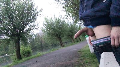 Public Exhibitionist Dick Flashing