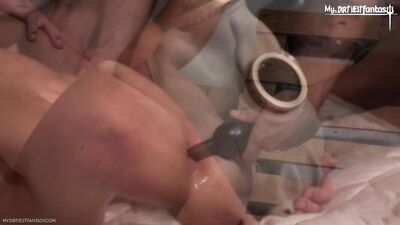 Young Twink Taken by a Gang of Men in Leather Gear for Anal Dilation Fisting!