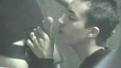 Young Arab Sucking the Dark-Skinned Stranger in the City Alley