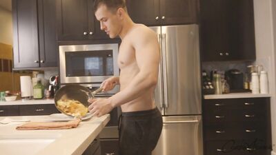 Mitch, the Handsome Athlete, Gets Down and Dirty in the Shower