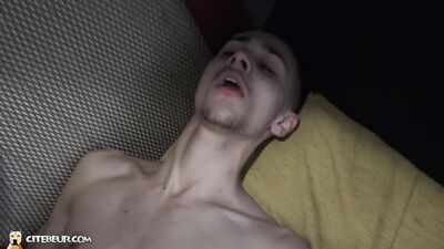 Huge Gourd Dildo Expands the Tiny Gay Ass in Arabic Passive Bottom Tunisian Narrow Anus Big Calibre french Anal Dilation