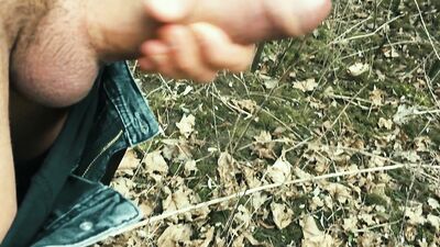 Outdoor Jacking: Young Arab Twink Pleasures Himself in Public Until He Cums