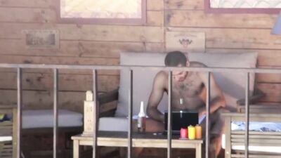 My Gay Neighbor Masturbating on His Balcony: A Gay Porn Video