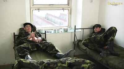 Golden Showers with Three Young Soldiers - Urination, Bizutage and Threesome