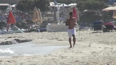 Young and Wild in the Bar: Group of 5 Handsome Boys Engage in a Bareback Orgy