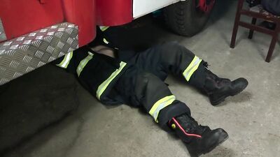 Young Firemens Asses Burning Hot! - A Tale of Three Handsome Young Firefighters Getting It On at the Fire Station