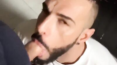 Gay Porn: A Hot Cum Swallowing Session with a Handsome Bearded Man