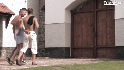 Euro Blonde Muscle Gods Unleash Hardcore Bareback Action!