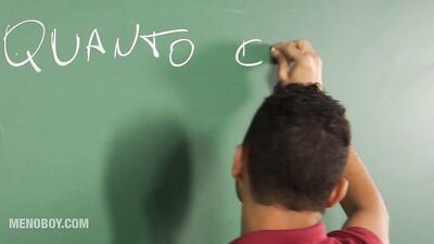 Gay Porn: Spanish Teachers Classroom Encounter with Student Goes Wild in English!