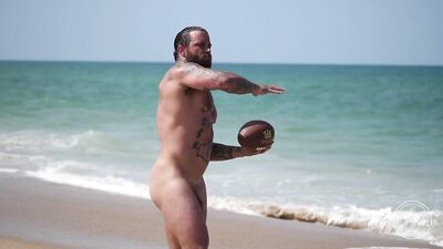Hot Gay Men on the Beach: Nude Naturists and Bodybuilders