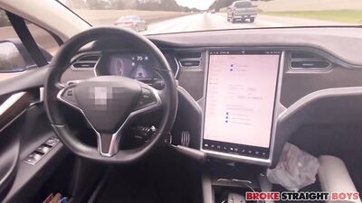 Gay Porn: A Straight Guys Butt Gets Sodomized in a Convertible - Calhoun Sawyer & James Dawn