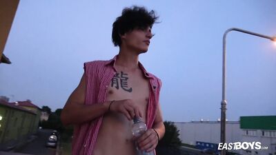 Young and Nude in the Fields with Johnny Walsh: An Exhibitionist Slip Underwear Mince Imberbe Youtube Video