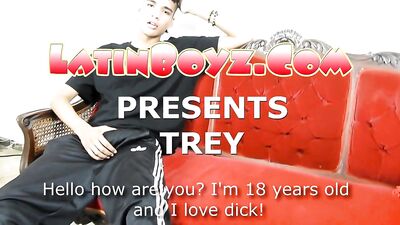 Young Latino stud with big balls and a lean body gets off on creampie!