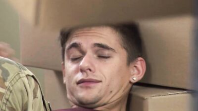 Young and Fresh: Two Muscular Guys with Big Guns Get It On!