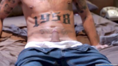 Chris Damneds Hotel Sucking and Cumming Solo: Taking Chances with Sexy Underwear