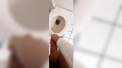 Office Toilet Masturbation - A Gay Porn Video