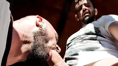 Outdoor Gang Bang with Big Dick Joe!