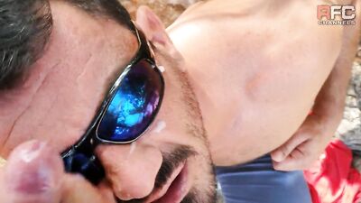 Sperme Surfing on the Beach: A Raw Fuck Club Gag Reflex Delight