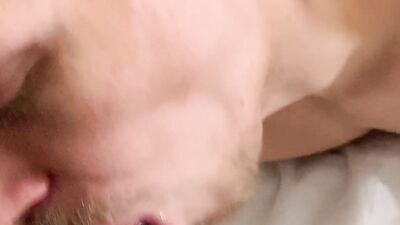 Young mans black meat fantasy: huge black cocks and raw fucking! After sucking the dick, he bends over, ass up, to get fucked in the ass by this huge cock.